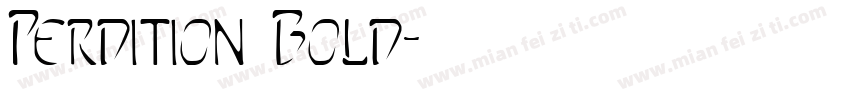 Perdition Bold字体转换